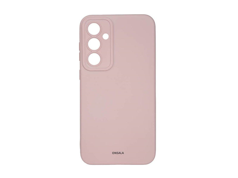 ONSALA Phone Case with Silicone Feel Chalk Pink - Samsung S23 FE 5G
