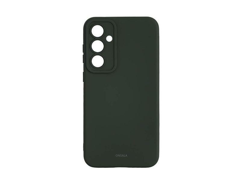 ONSALA Phone Case with Silicone Feel Olive Green - Samsung S23 FE 5G