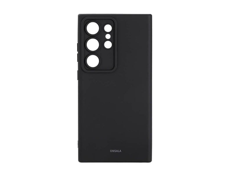 ONSALA Phone Case with Silicone Feel Black - Samsung S24 Ultra 5G