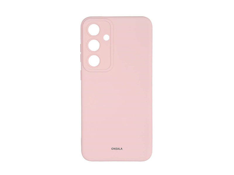 ONSALA Phone Case with Silicone Feel Chalk Pink - Samsung S24+ 5G