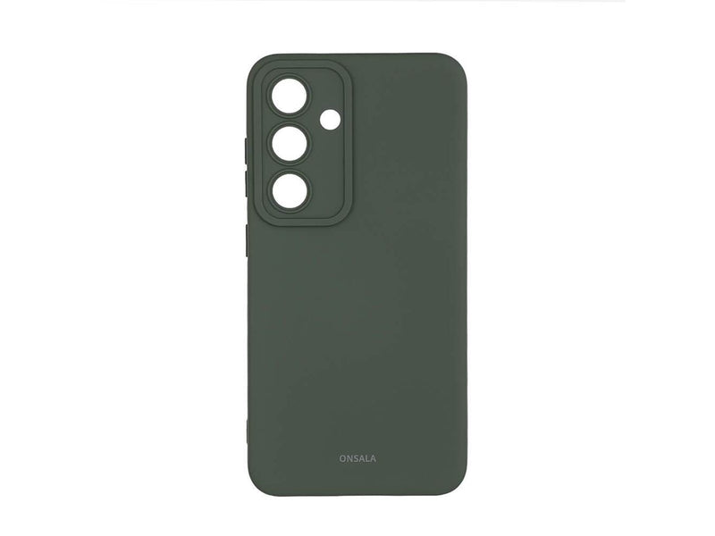 ONSALA Phone Case Silicone Olive Green - Samsung S24 5G