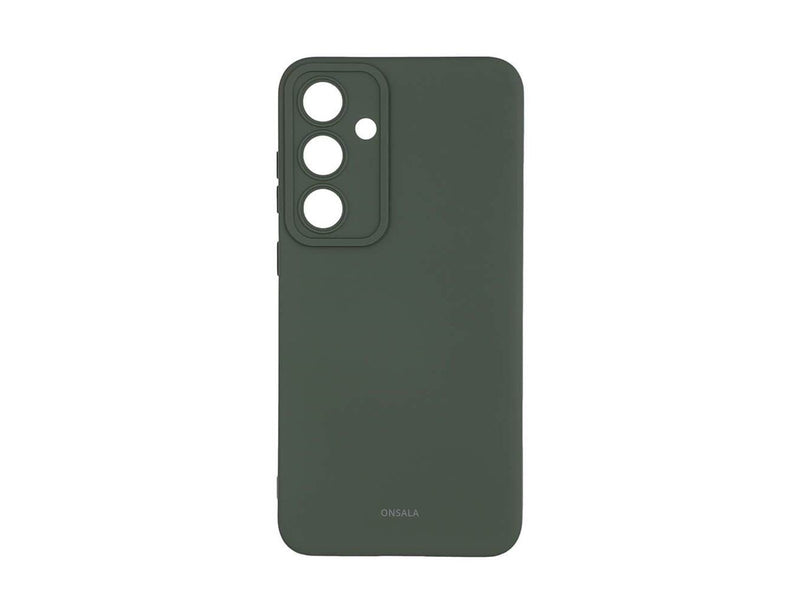 ONSALA Phone Case with Silicone Feel Olive Green - Samsung S24+ 5G