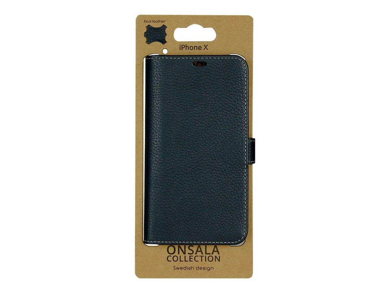 ONSALA Leather Marineblue iPhoneX