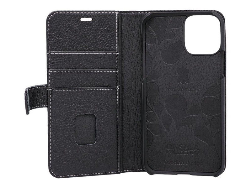 ONSALA Wallet Leather Black iPhone 11 Pro