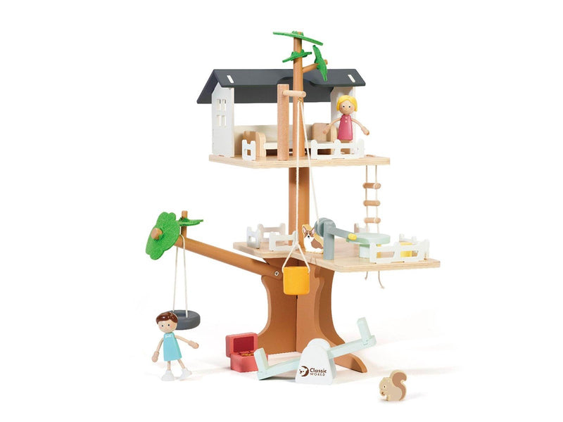 Classic World Wooden Dollhouse Tree House 31 pcs.