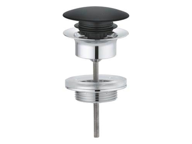 Grohe Push-up bottom valve, Velvet Black