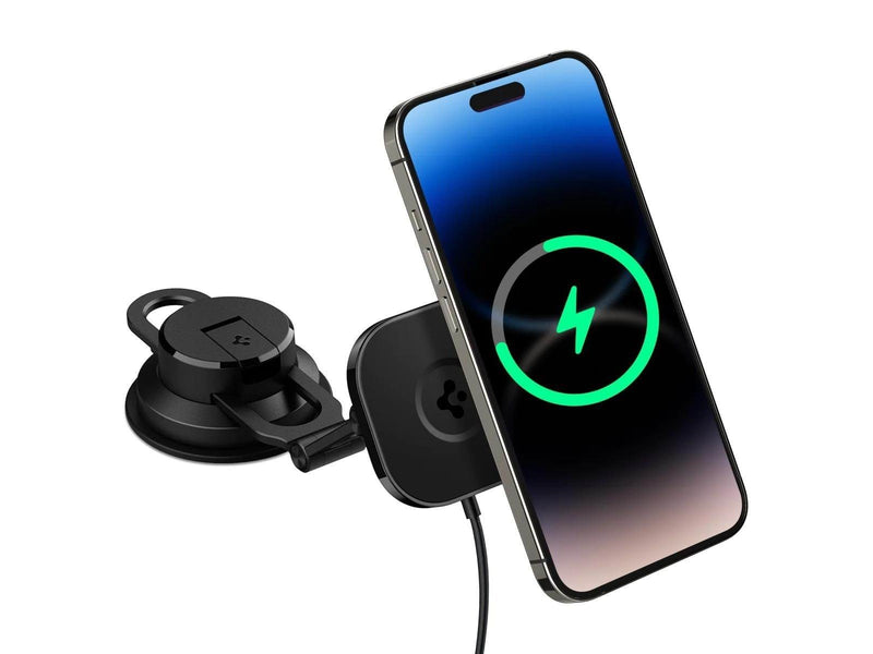 Spigen OneTap 3 Pro Wireless Car Charger Mount MagSafe Dashboard/Windshield ITS35W-3 - black