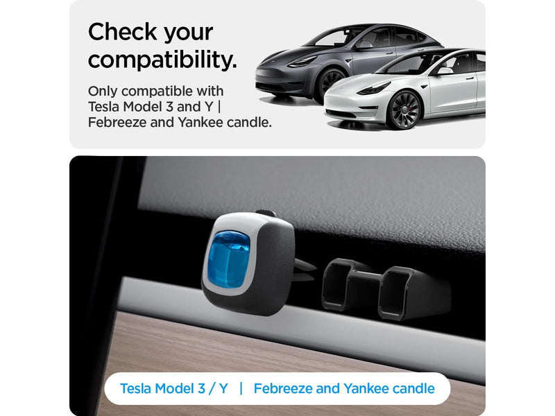 Spigen Tesla Air freshener Adapter - black - Tesla Model Y/3 2021/2022