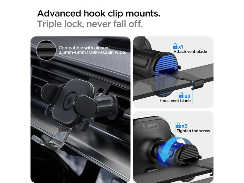 Spigen OneTap Universal Car Mount AirVent UTS12 - black