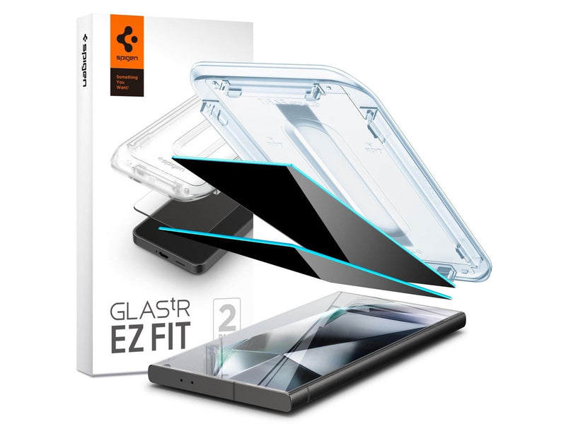 Spigen Glass tR EZ Fit Privacy 2 Pack - Samsung Galaxy S24 Ultra