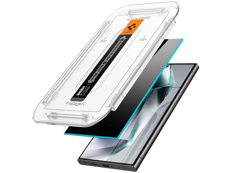 Spigen Glass tR EZ Fit Privacy 2 Pack - Samsung Galaxy S24 Ultra