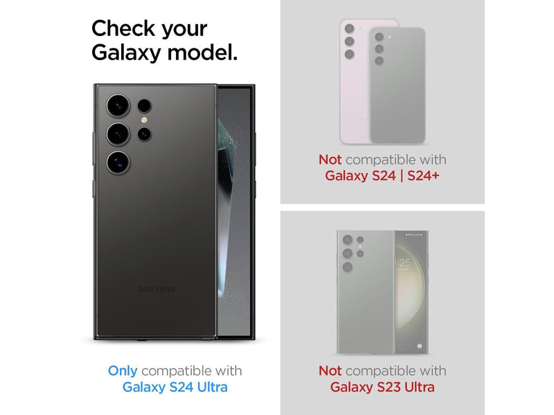 Spigen Glass tR EZ Fit Privacy 2 Pack - Samsung Galaxy S24 Ultra