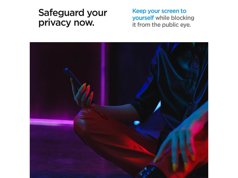 Spigen Glass tR EZ Fit Privacy 2 Pack - Samsung Galaxy S24 Ultra