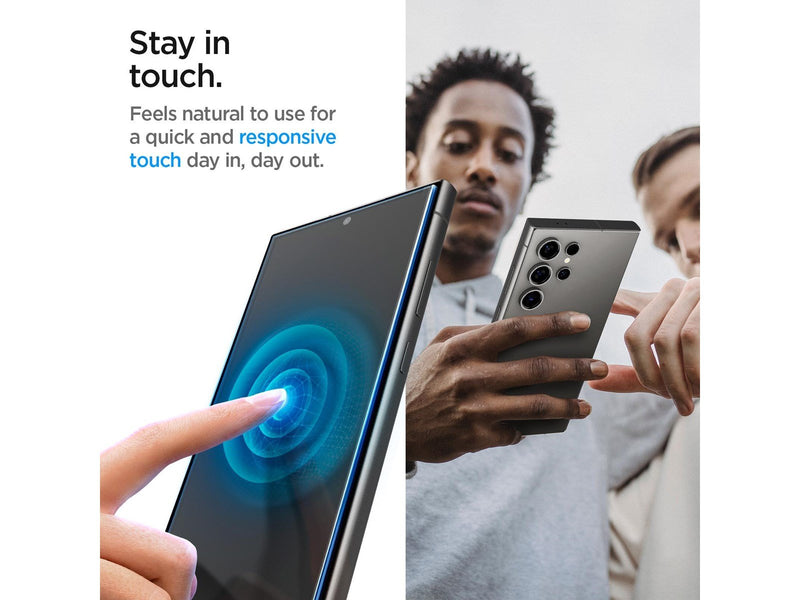 Spigen Glass tR EZ Fit Privacy 2 Pack - Samsung Galaxy S24 Ultra