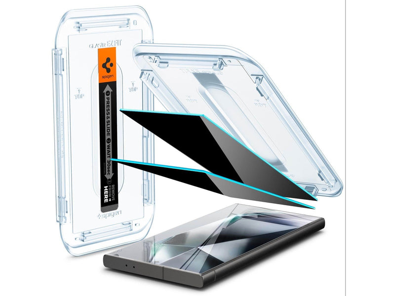 Spigen Glass tR EZ Fit Privacy 2 Pack - Samsung Galaxy S24 Ultra