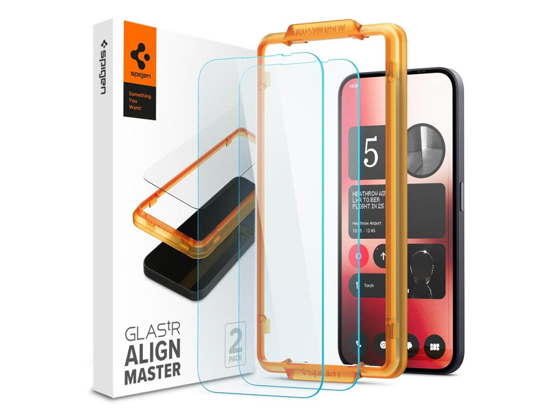 Spigen Glass tR AlignMaster 2 Pack - Nothing Phone (2a)