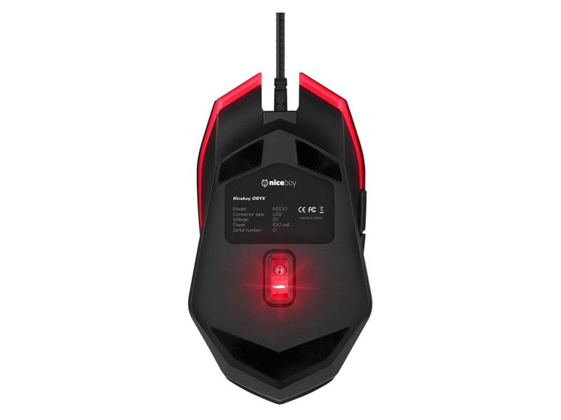 Niceboy ORYX M200 - Gaming Maus (Schwarz)