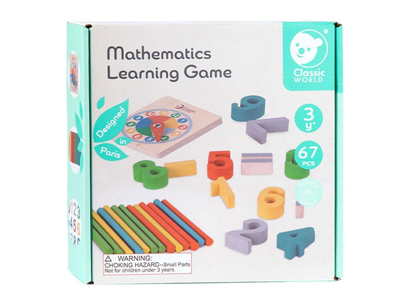 Classic World Wooden Math Game 67 pcs