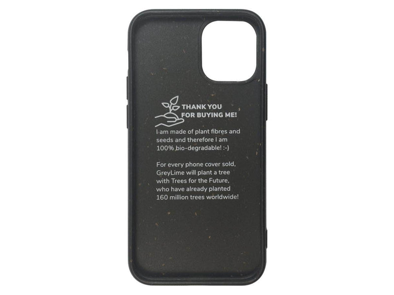 GreyLime iPhone 12 Mini Biodegradable Cover - Black