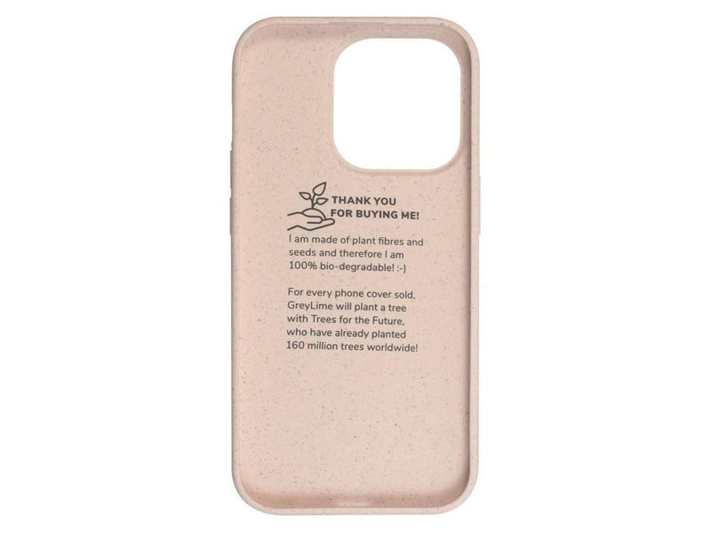 GreyLime iPhone 14 Pro Biodegradable Cover - Peach