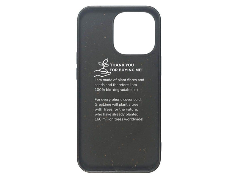 GreyLime iPhone 13 Pro Biodegradable Cover - Black