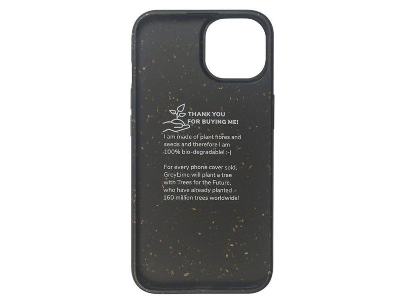 GreyLime iPhone 15 Pro Biodegradable Cover - Black