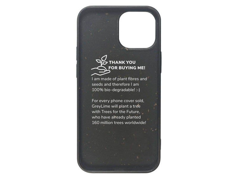 GreyLime iPhone 13 Mini Biodegradable Cover - Black