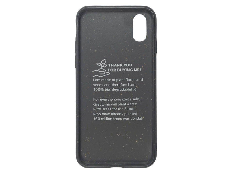 GreyLime iPhone X/XS Biodegradable Cover - Black
