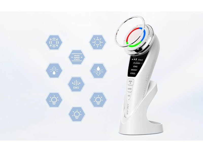 Anlan Ultrasonic facial massager with light therapy