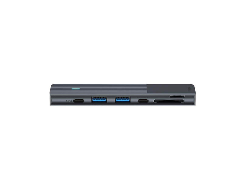 RAPOO Multiport USB-C UCM-2003 7-i-2 USB-C-Adapter (MacBook) USB-Hubs - 7 - Schwarz