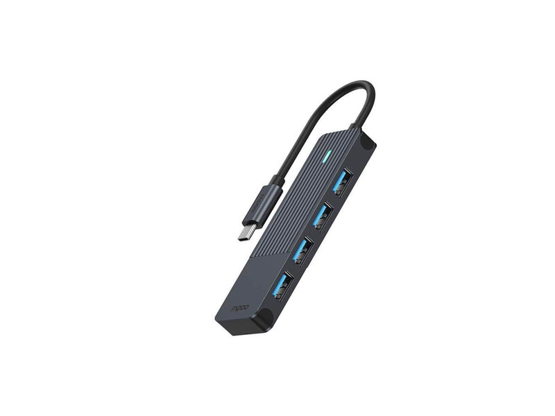 RAPOO USB-C Hub UCH-4001 USB-C to USB-A Hub USB-Hubs - 4 - Schwarz