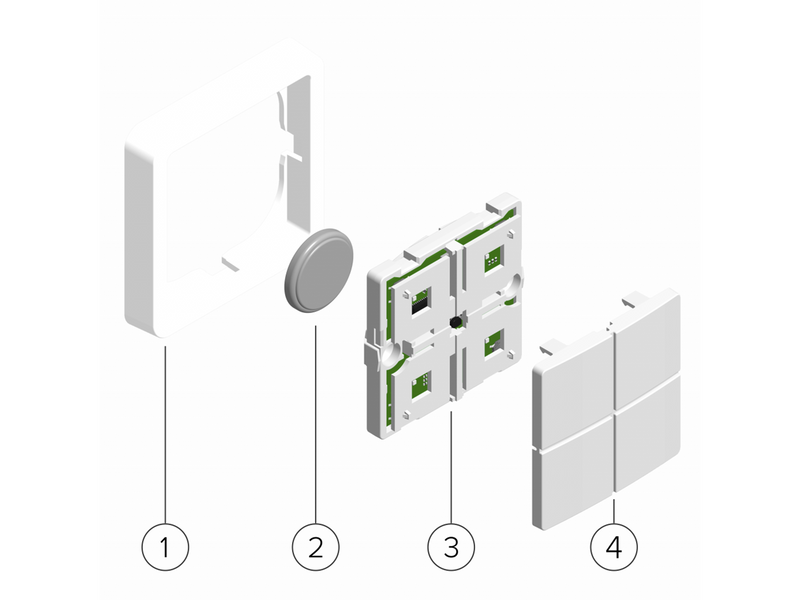 Logic Group Matrix ZBA7140 Z-Wave Smart Batterietaster für FUGA®