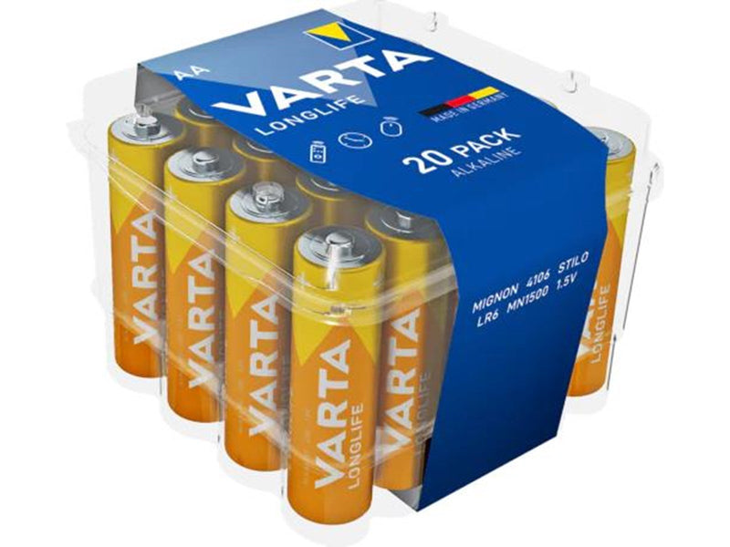 VARTA Longlife AA 20 pk blister