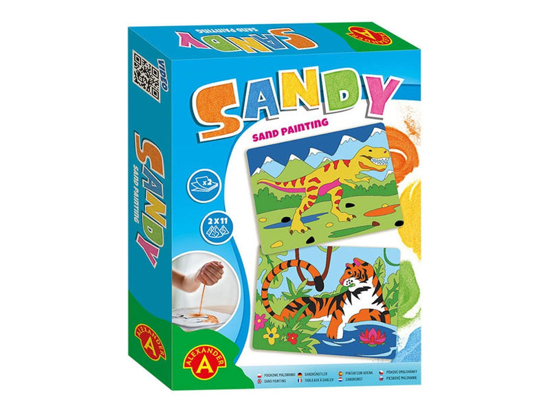 Alexander Toys Sand Art Craft Set Dinosaur & Tiger