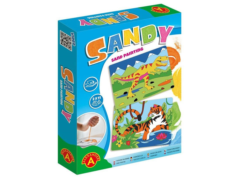 Alexander Toys Sand Art Craft Set Dinosaur & Tiger
