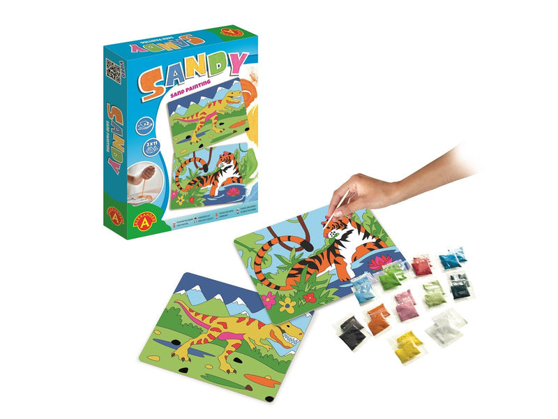 Alexander Toys Sand Art Craft Set Dinosaur & Tiger