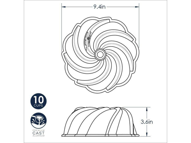 Nordic Ware Bräter Swirl Bundt® Pan