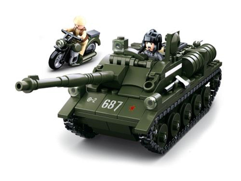 Sluban WWII - SU-85 Allied Anti-Tank Tank