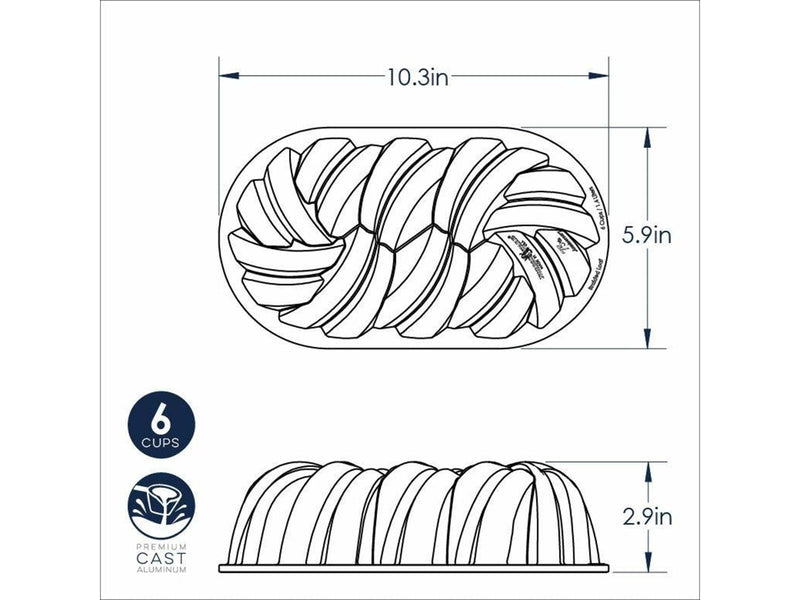 Nordic Ware Bräter Braided Loaf Pan