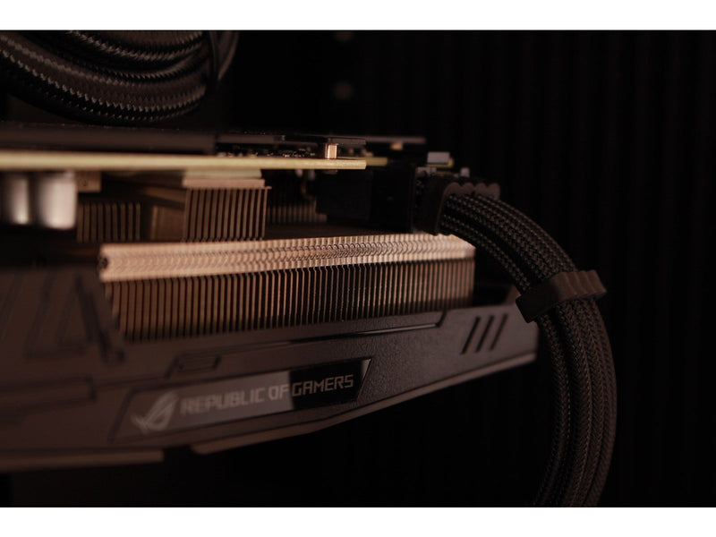 DUTZO Sleeved Power Extention Cable Kit (v2) - Schwarz / Rot