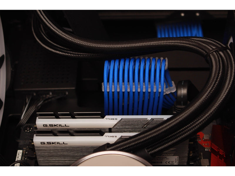 DUTZO Sleeved Power Extention Cable Kit (v2) - Blau