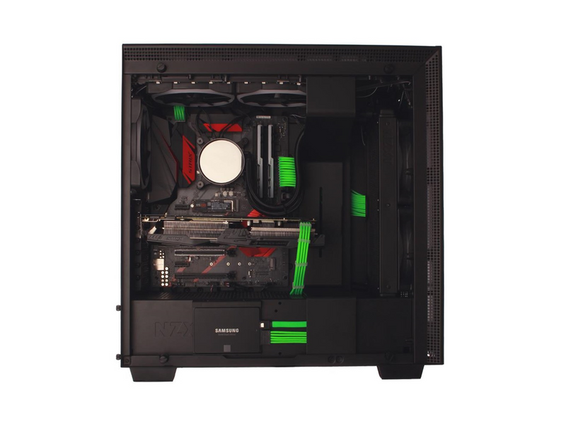 DUTZO Sleeved Power Extention Cable Kit (v2) - Grün