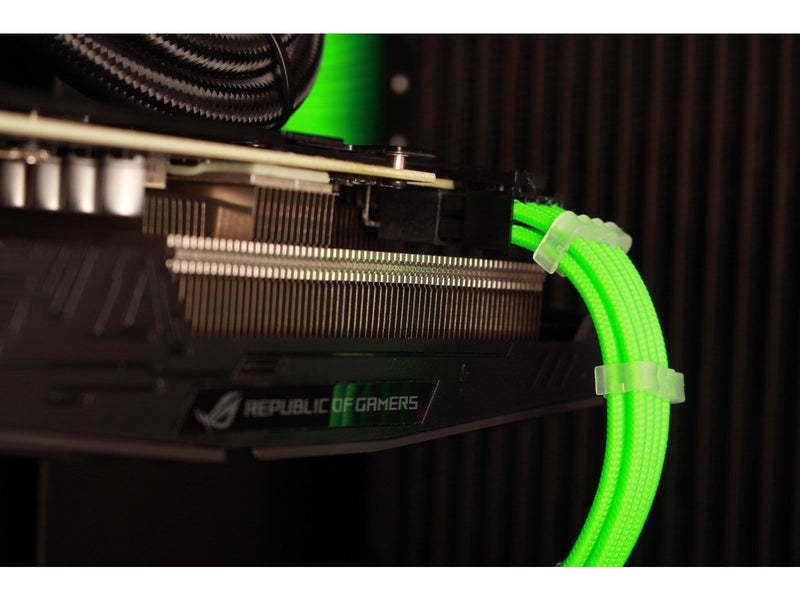 DUTZO Sleeved Power Extention Cable Kit (v2) - Grün
