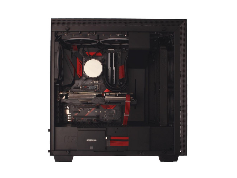 DUTZO Sleeved Power Extention Cable Kit (v2) - Rot