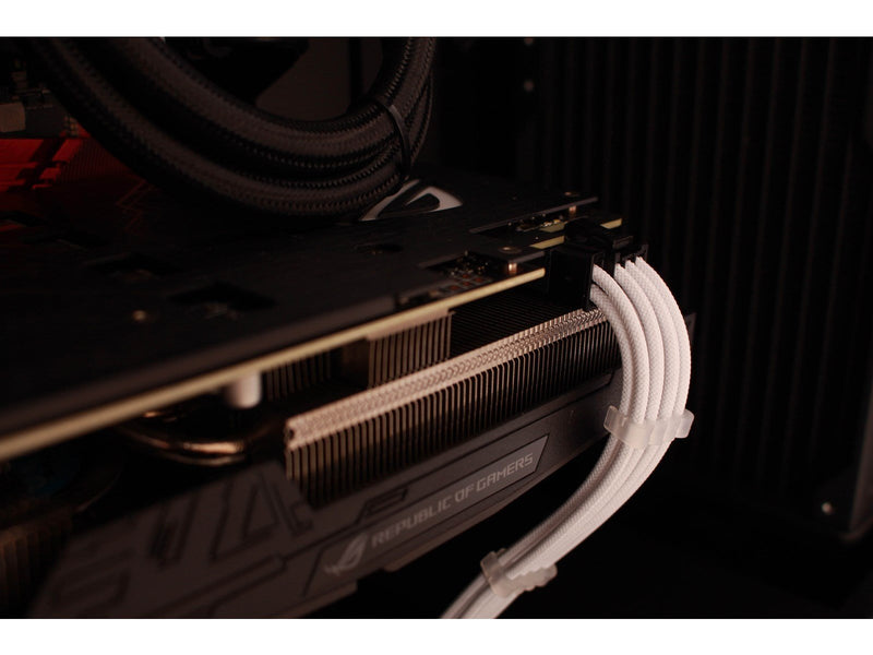 DUTZO Sleeved Power Extention Cable Kit (v2) - Weiß