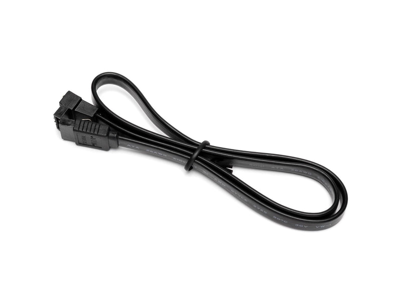 DUTZO SATA-kabel - Schwarz - 0.5 m - Gerade & 90° Verbinder