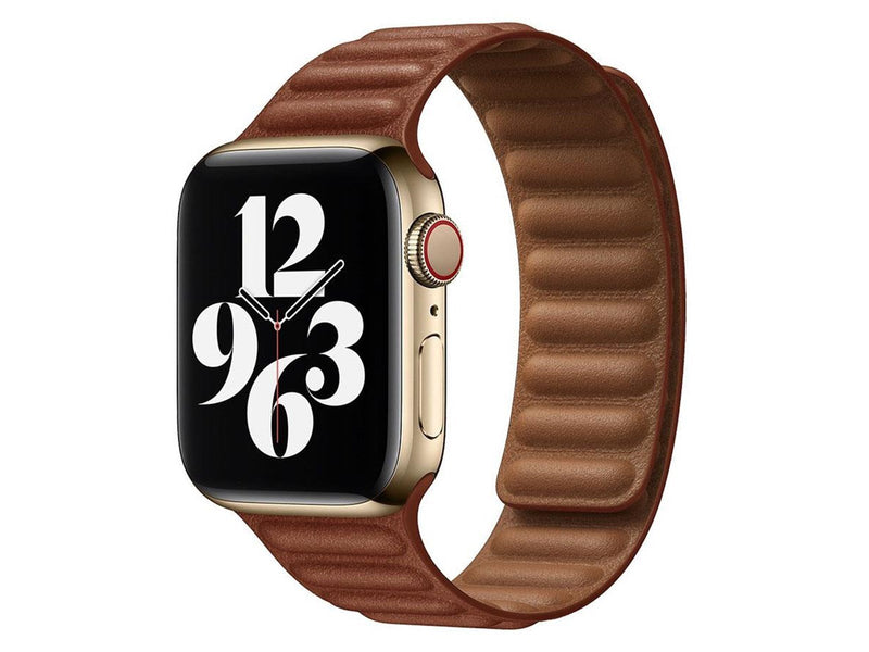 Lippa Apple Watch magnetisk læderrem 42/44/45/49 - Brown