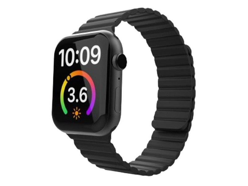 Lippa Apple Watch Magnetic Silicone Strap 42/44/45/49 - Black