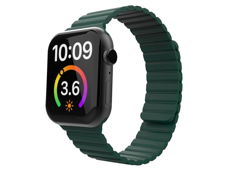 Lippa Apple Watch Magnetic Silicone Strap 42/44/45/49 - Dark Green