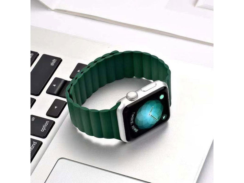 Lippa Apple Watch Magnetic Silicone Strap 42/44/45/49 - Dark Green